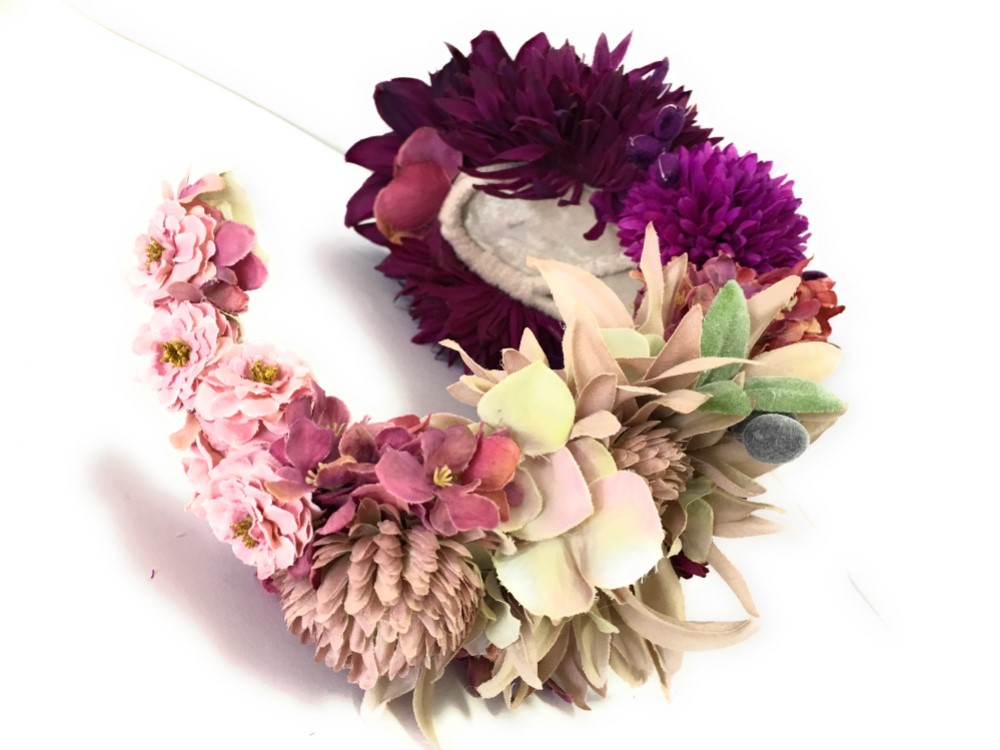 送料無料＊ロマンのヘッドドレス＊レトロ＊結婚式成人式＊着物髪飾り＊和装小物*カチューシャ＊ヘアアクセサリー＊帽子