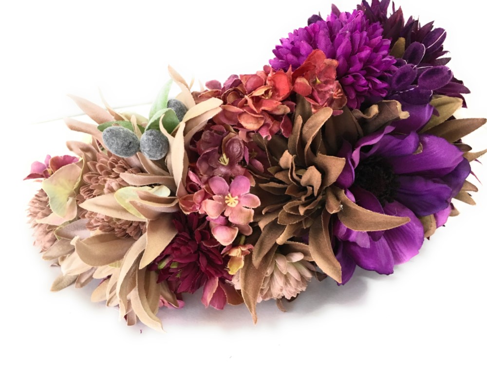 送料無料＊ロマンのヘッドドレス＊レトロ＊結婚式成人式＊着物髪飾り＊和装小物*カチューシャ＊ヘアアクセサリー＊帽子