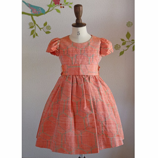 紬の和洋こどもフォーマルドレス