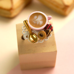 ｜Coffee & Cookies｜ Polymer Clay Ring 5枚目の画像