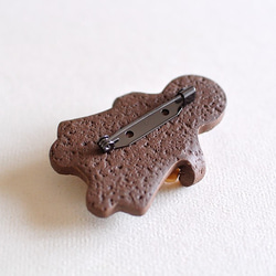 【ブローチ】クッキーガールwithジンジャーマン 4枚目の画像