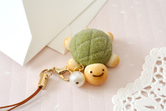 カメロンパン・ストラップ（抹茶） 携帯ストラップ minatsu 通販