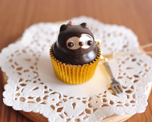 【たぬきケーキ】ショート/ブラック(=ナチュラルブラック) たぬきケーキ】ショート/ブラック(=ナチュラルブラック) たぬきケーキ