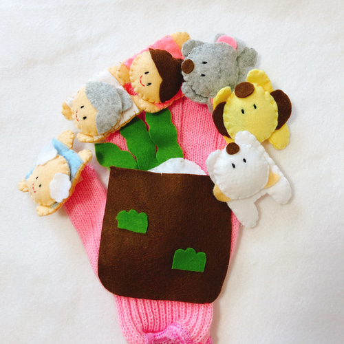 手袋シアター おおきなかぶ 羊毛フェルト ピノ 通販 6068438｜Creema