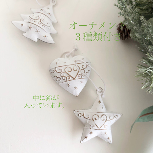 白と赤のポインセチアの特大38㎝直径 クリスマスリース赤の