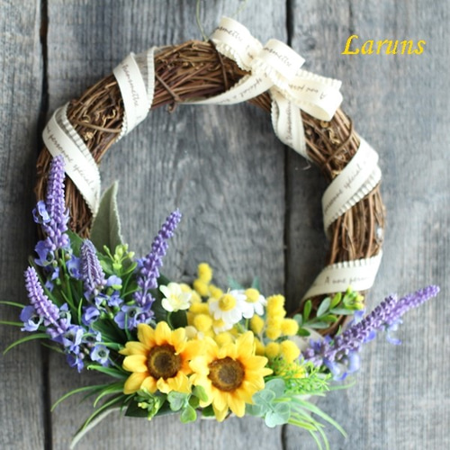 しめ縄風リース ラベンダー しめ縄風リース ラベンダー しめ縄風リース ラベンダー