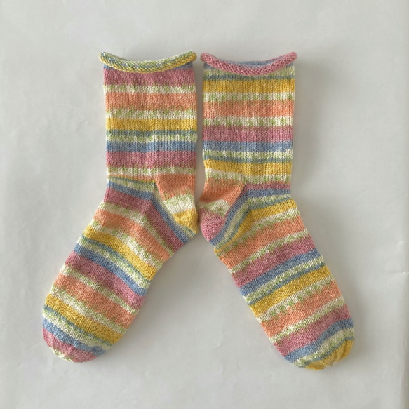 atafonaさま専用　手編みの靴下 2枚目の画像