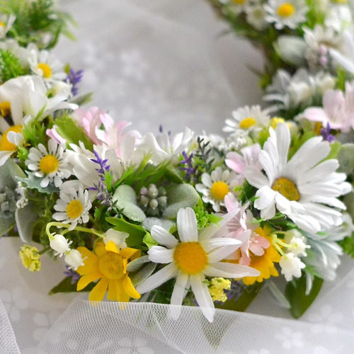 あるぷすのお月様＊草原の三日月リース＊自然の再生カラー＊結婚
