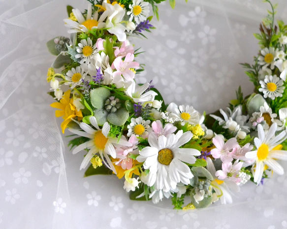 ＊あるぷすのお月様＊草原の三日月リース＊自然の再生カラー＊結婚祝い＊新築祝い＊ 9枚目の画像