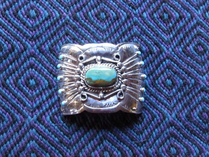 ヘアーピン　シルバー＆ターコイズ【ナバホ族】