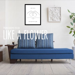 【A4サイズフレーム無】ポスター「Like a flower」 1枚目の画像