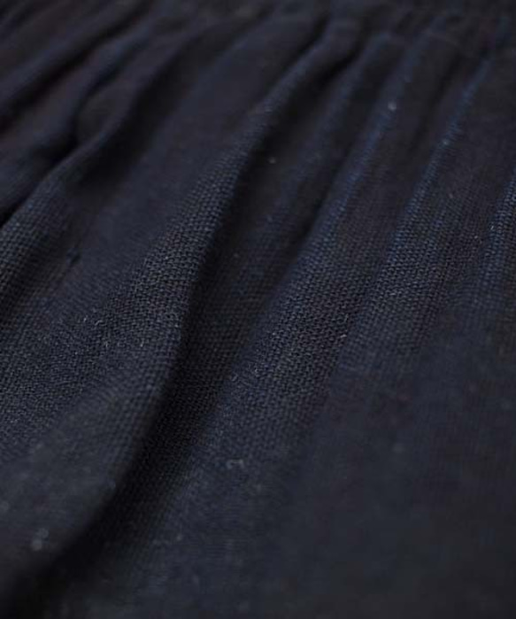 モン族藍染ヘンプロングスカート　エスニックスカート*86cm丈*民族古布 9枚目の画像