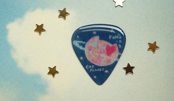 FaMa s Pick吉他彈片 貓星球長這樣明信片套組 第4張的照片