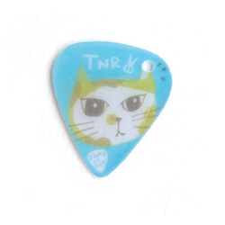 FaMa s Pick吉他彈片 小書籤 TNR CAT剪耳貓 pick會打洞 第3張的照片