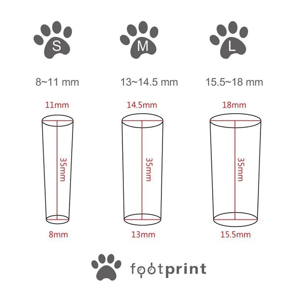 footprint﹝足跡雨傘腳墊﹞/第二代/【映露色】/ S / ( 孔徑8~11 mm ) 第6張的照片