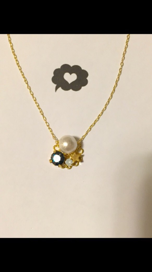 cotton pearlstar necklace 1枚目の画像