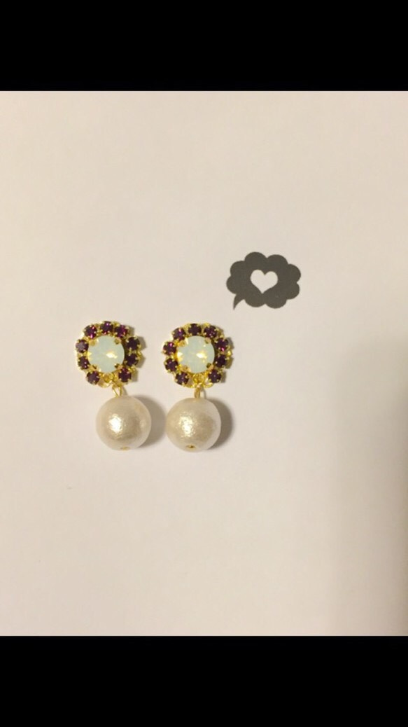 flower pierce or earring 1枚目の画像