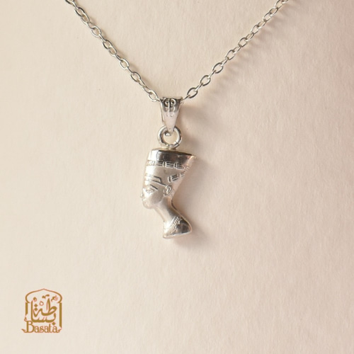 古代エジプトシリーズ～ 【女王ネフェルティティのネックレス シルバー