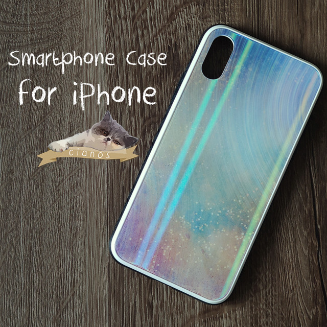完成作品】オーロラの星空 iPhone7/8 ケース ハンドメイド