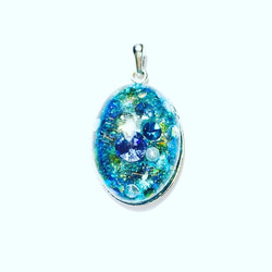 ブルー꙳★*゜スカイ様の出品です。オルゴナイト） スカイブルーのオルゴナイトペンダント ネックレス・ペンダント