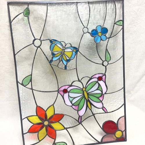 予約済商品】ステンドグラスパネル その他インテリア雑貨 Grass