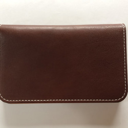 イタリアンレザー×栃木レザー　シンプルな財布　（ブラウン） 4枚目の画像