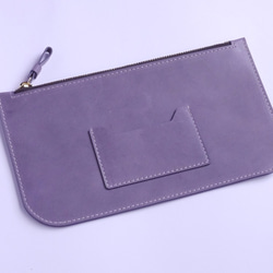 シンプルな本革パスポートバッグ・小物収納バッグ（マルチカラーオプション） 5枚目の画像