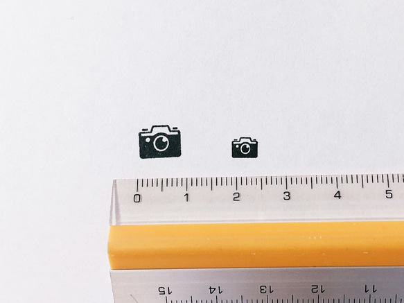 カメラのスタンプ　はんこ　ポイントカード　スケジュール帳　手帳向け　カメラマン　一眼レフ　写真　撮影 2枚目の画像