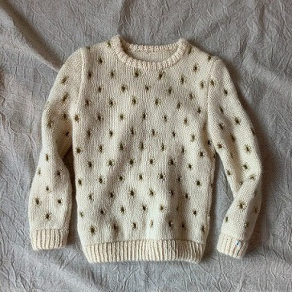 セール】UND VINTAGE LIKE HANDWRITING OVER KNIT（ニット