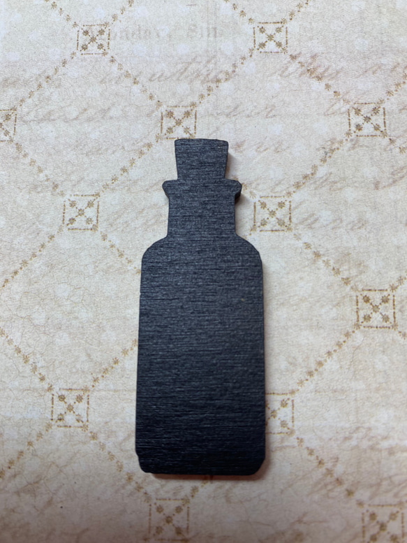 ウッドパーツ　木製　ガラス瓶　⑦ 2枚目の画像