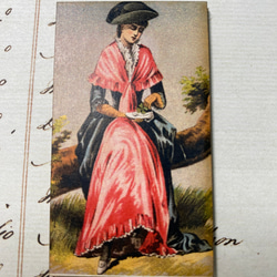 木製ウッドパーツ　C  ヴィクトリア　女性　絵画　② 1枚目の画像