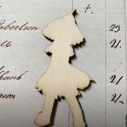 木製　ウッドパーツ　C  フェアリー　妖精　　⑨ 2枚目の画像