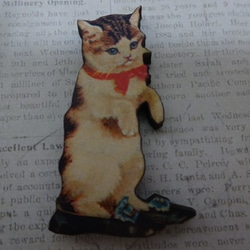 木製 ヴィクトリアン　猫　ネコ　WP-22　⑮ 1枚目の画像