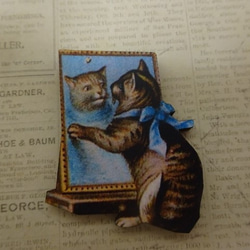 木製 ヴィクトリアン　猫　ネコ　WP-３６　⑦ 1枚目の画像
