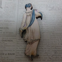 木製　ウッドパーツ　ヴィクトリアン　女性　ファッション　WP-35－④ 1枚目の画像