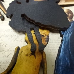 木製　ウッドパーツ　ヴィンテージ　ヴィスクドール　　人形　WP-11-⑦ 3枚目の画像