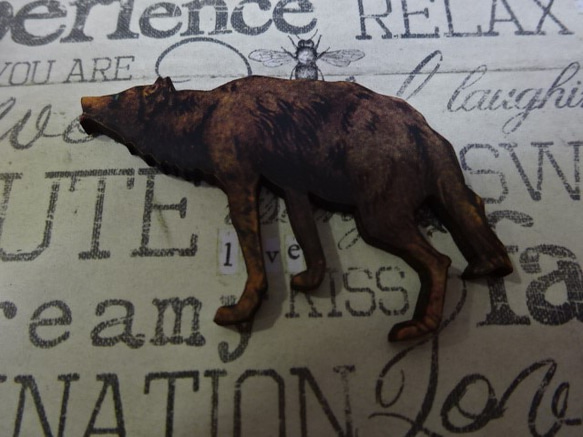 木製　赤ずきん　シリーズ　　オオカミ　ＷＰ-78 1枚目の画像