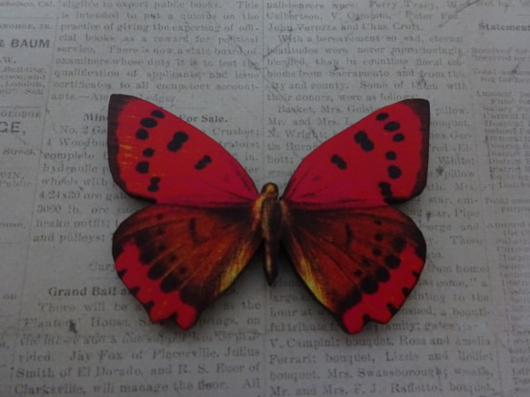 木製ウッドパーツ　蝶　ＷＰ-０２ 1枚目の画像