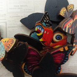 木製ウッドパーツ　蝶　ＷＰ-０２ 2枚目の画像