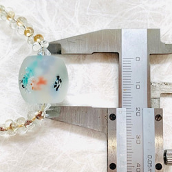 金魚のとんぼ玉ネックレス　2 5枚目の画像
