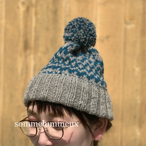 受注生産】模様編みニット帽 ニット帽・ビーニー Somme Lumineux 通販