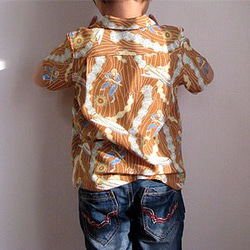 【型紙+作り方】キッズアロハシャツ　子供用９０～１５０サイズ 3枚目の画像