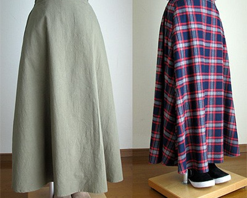 スカート ハンドメイド ロング フレアー 機械編み 0_f0ea31afdcb1aad0f58a64dcca7a