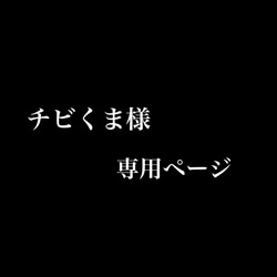 チビくま様専用ページ 1枚目の画像