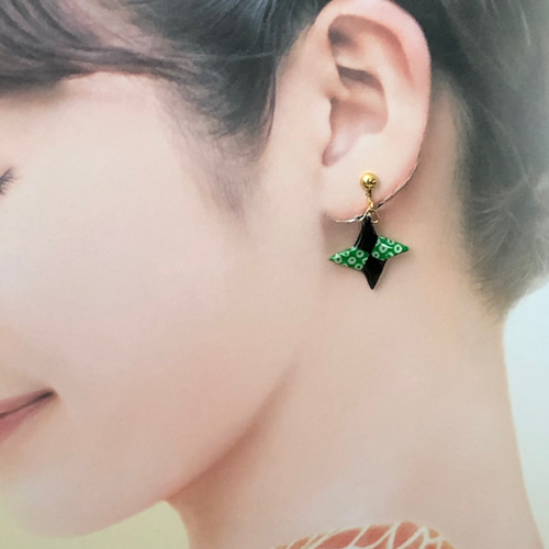 忍者ピアス 楽天市場】手裏剣ピアス ステンレス スタッドピアス 忍者 ユニーク