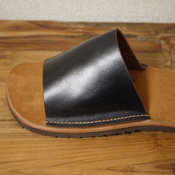 【SP-001】VAMP SANDAL - BLACK CHROMEXCEL 5枚目の画像