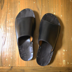 あっきー様専用ページ【SP-002】VAMP SANDAL - BLACK CHROMEXCEL 1枚目の画像