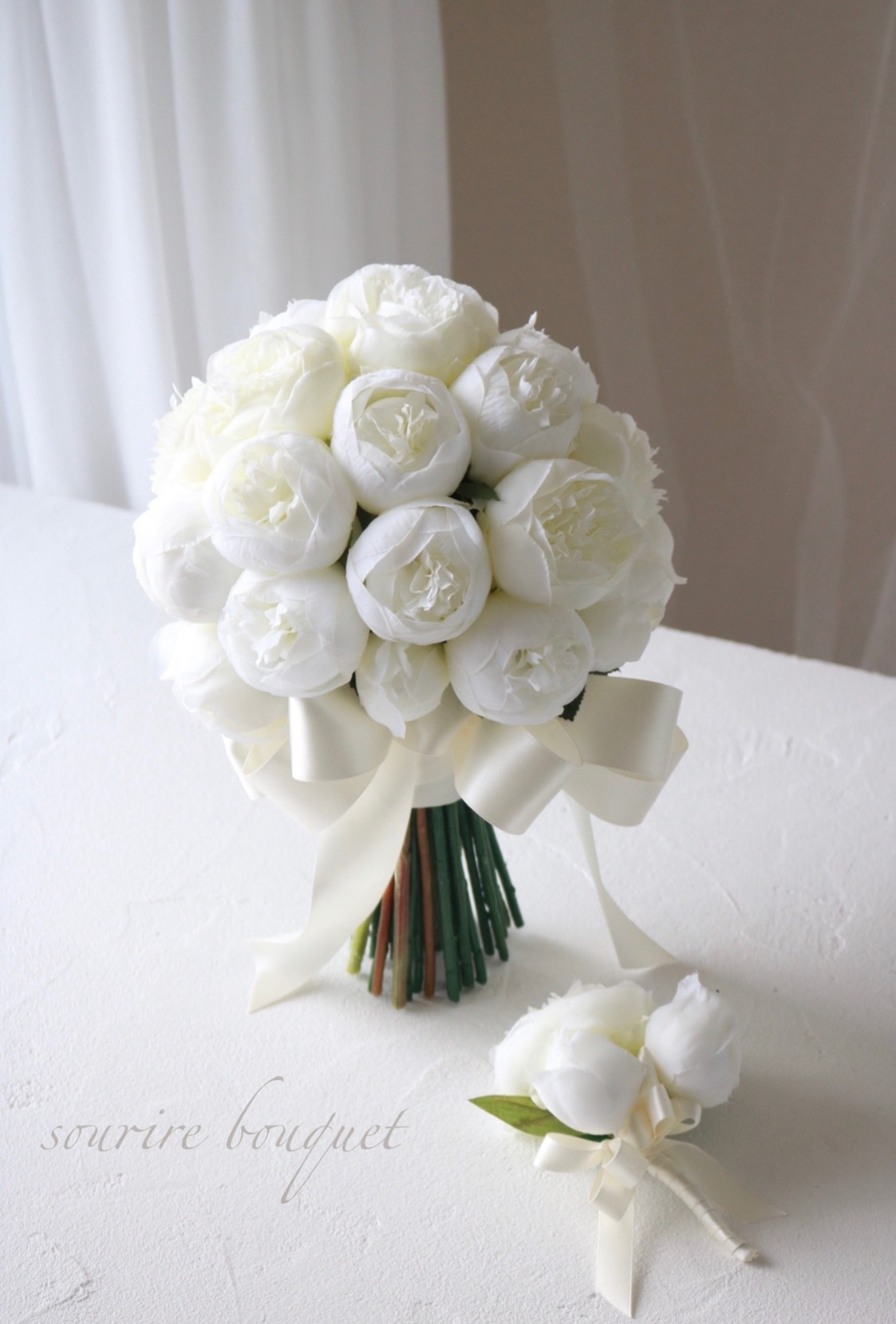 芍薬の咲きかけブーケ