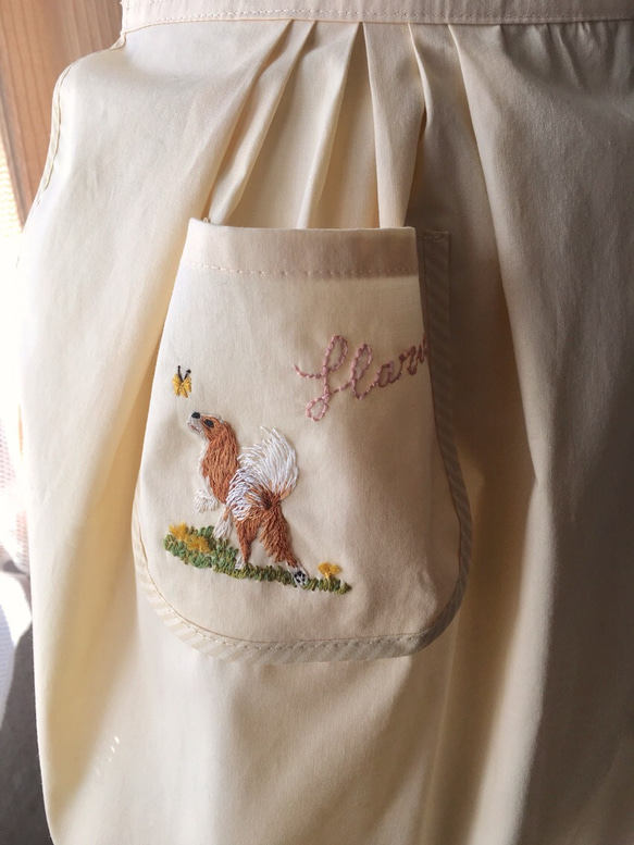 キャバリアカフェエプロン専用♡追加刺繍(単品購入不可) 1枚目の画像