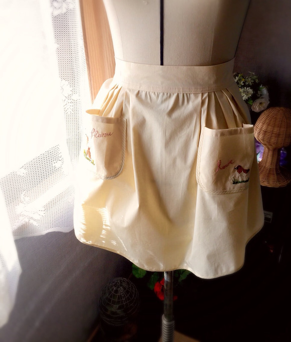 キャバリアカフェエプロン専用♡追加刺繍(単品購入不可) 2枚目の画像